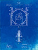 PP1097-Faded Blueprint Tesla Turbine Patent Poster Poster Print - Cole Borders