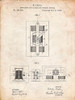 PP1095-Vintage Parchment Tesla Regulator for Alternate Current Motor Patent Poster Poster Print - Cole Borders