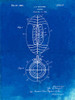 PP379-Faded Blueprint Football Game Ball 1925 Patent Poster Poster Print - Cole Borders