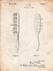 PP352-Vintage Parchment Wooden Hair Brush 1933 Patent Poster Poster Print - Cole Borders