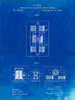 PP1095-Faded Blueprint Tesla Regulator for Alternate Current Motor Patent Poster Poster Print - Cole Borders