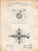 PP1090-Vintage Parchment Tesla Alternating Current Generator Poster Poster Print - Cole Borders