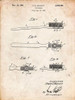 PP815-Vintage Parchment First Toothbrush Patent Poster Poster Print - Cole Borders