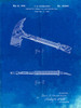 PP812-Faded Blueprint Firemans Axe 1940 Patent Poster Poster Print - Cole Borders