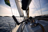 Sailing off Hvar, Croatia Poster Print - Artographie