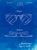 PP803-Faded Blueprint Eyeglasses Spectacles Patent Art Poster Print - Cole Borders