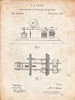 PP799-Vintage Parchment Edison Printing Telegraph Patent Art Poster Print - Cole Borders