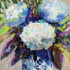 Hydrangea Chinoiserie II Poster Print - Jeanette Vertentes