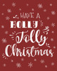 Holly Jolly Christmas Poster Print - Natalie Carpentieri