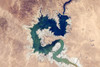 Lake Qadisiyah - Iraq as seen from the ISS Poster Print - NASA