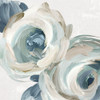 Brsuh Stroke Blue Flowers Poster Print - Alex Black