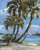 Impressions of Palms - Bayside I Poster Print - Paul Brent