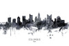 Columbus Ohio Skyline Poster Print - Michael Tompsett