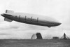 USS Macon at North Circle Nasa Sunnyvale - Mt View 1933 Poster Print - NASA