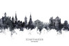Schaffhausen Switzerland Skyline Poster Print - Michael Tompsett