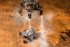 Artist Concept Depicts the Mars Curiosity Rover Touching Down Poster Print - NASA