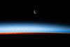 A Waxing Crescent Moon Pictured from the ISS Poster Print - NASA