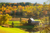 Bucolic Autumn at the Farm Poster Print - Don Schwartz