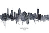 Montreal Canada Skyline Poster Print - Michael Tompsett