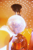 Groovy Yellow Disco Ball Poster Print - Samantha Hearn