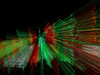 Red-green and white Christmas lights Poster Print - Images Merrill