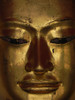 Antique Gold Buddha Statue Face Poster Print - Artographie