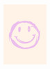 Purple Smiley Poster Print - Boisen Rikke Londager