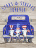 Patriotic Gnomes Truck - Wood Poster Print - Paul Brent