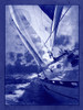Sailing in Cyanotype A Poster Print - ArtLab GI