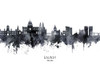 Galway Ireland Skyline Poster Print - Michael Tompsett