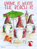 Coastal Gnome Vertical - Holiday Poster Print - Paul Brent