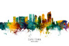 Cape Town South Africa Skyline Poster Print - Michael Tompsett