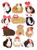 Love Guinea Pigs Poster Print - Hanna Melin