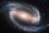 Barred Spiral Galaxy Poster Print - NASA
