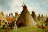 Prairie Indian Encampment Poster Print - John Mix Stanley