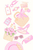 Cute pink aesthetic vibe lock Poster Print - Xuan Thai