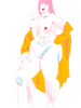 White And Yellow Nude Poster Print - Francesco Gulina