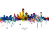 Dallas Texas Skyline Poster Print - Michael Tompsett