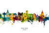Maldon England Skyline Poster Print - Michael Tompsett