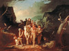Daniel Boone escorting Settlers Poster Print - George Caleb Bingham