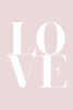 Love Pink Poster Print - Design Oju