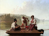 Boatmen on the Missouri Poster Print - George Caleb Bingham
