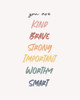 Affirmation Poster Print - Beth Cai