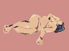 A Girl Lying Poster Print - Francesco Gulina