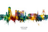 Bochum Germany Skyline Poster Print - Michael Tompsett