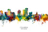 Columbia South Carolina Skyline Poster Print - Michael Tompsett
