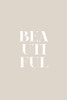 Beautiful Beige Poster Print - Design Oju