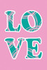 Pink Love Poster Print - Martina