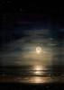 Full Moon Over Ocean Poster Print - Ruth Day