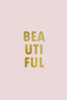 Beautiful Pink Gold Poster Print - Design Oju